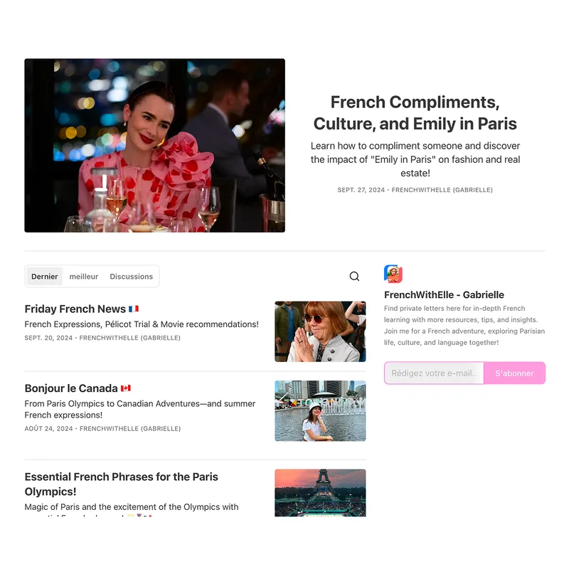 French With Elle newsletter, Friday letters about France, culture and gastronomy